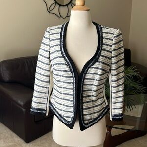 NWOT - White House Black Market Blue Cream Blazer